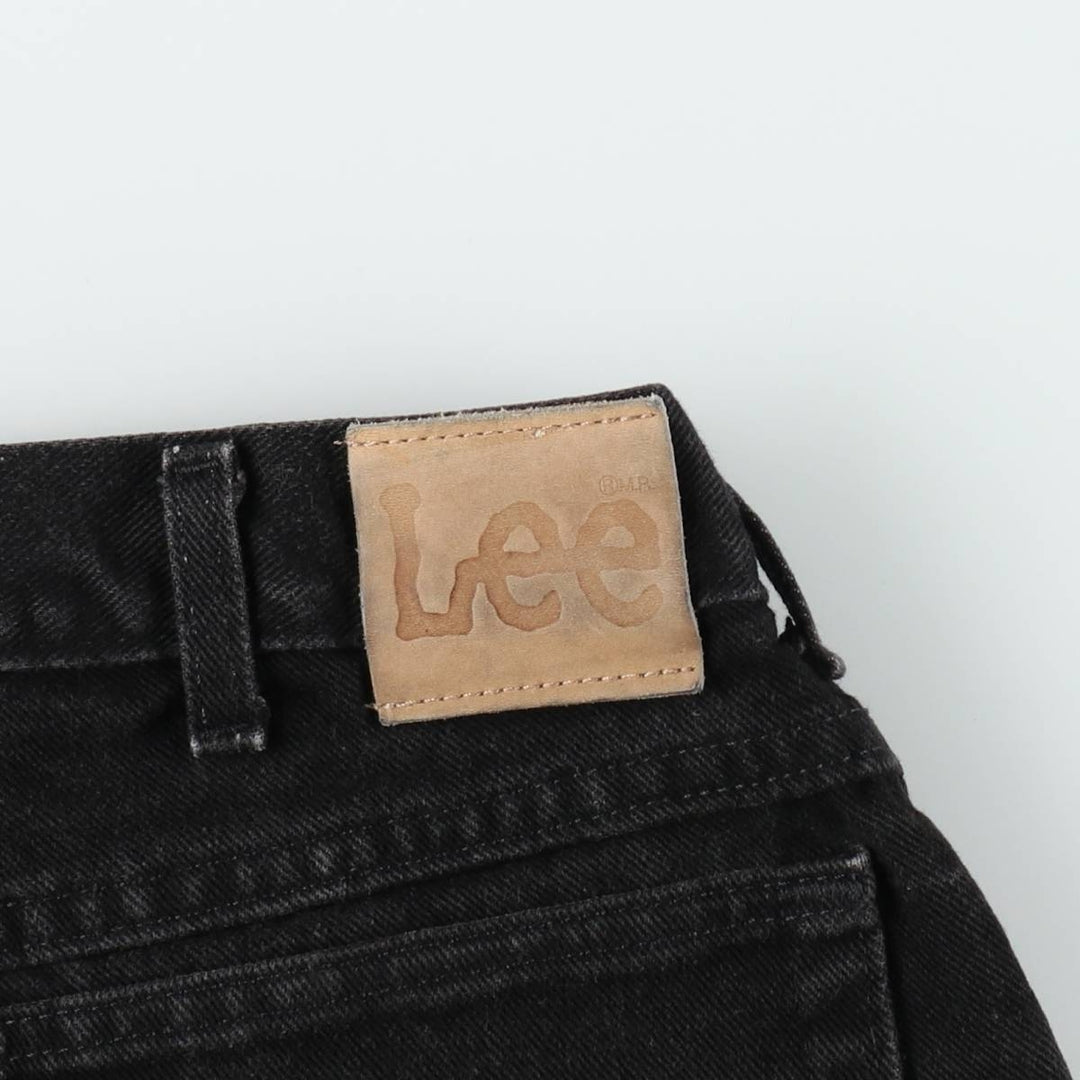 90'S Lee Black Denim Shorts, Men's Size W33 (approx.), Vintage cotton black type Vintage Second Hand