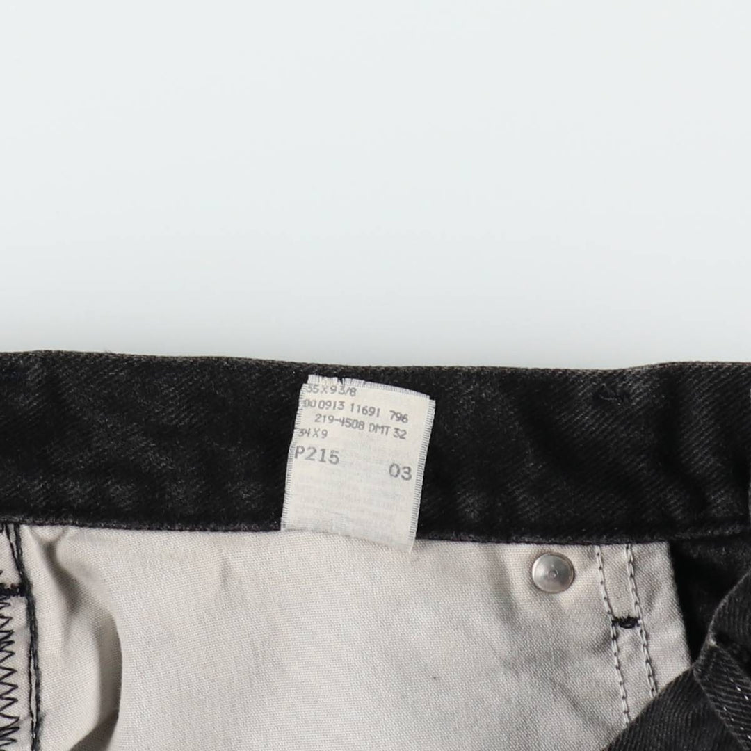 90'S Lee Black Denim Shorts, Men's Size W33 (approx.), Vintage cotton black type Vintage Second Hand