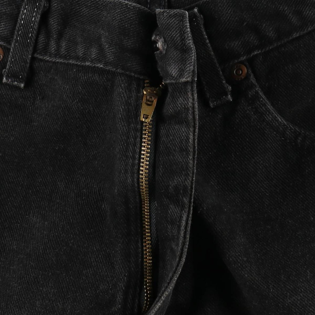 90'S Lee Black Denim Shorts, Men's Size W33 (approx.), Vintage cotton black type Vintage Second Hand