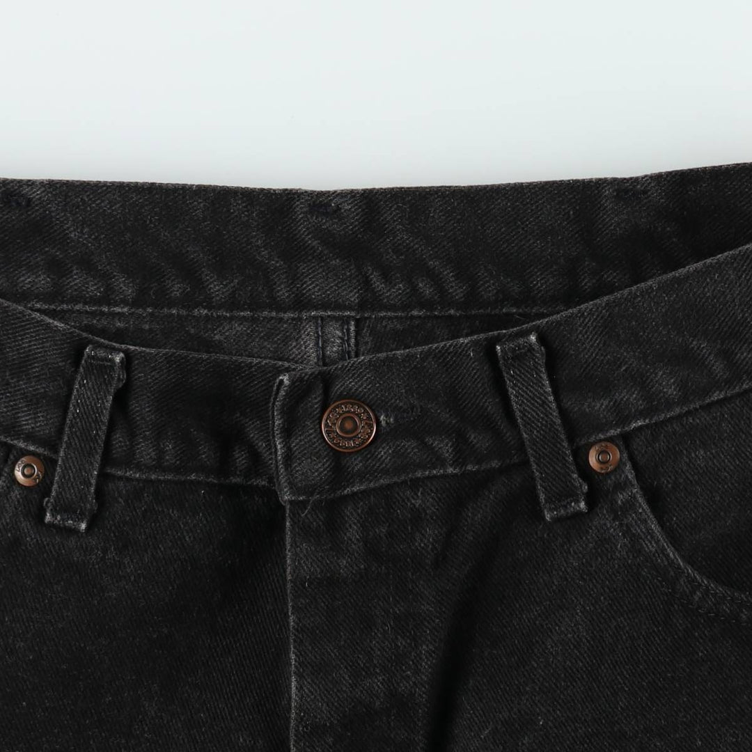 90'S Lee Black Denim Shorts, Men's Size W33 (approx.), Vintage cotton black type Vintage Second Hand