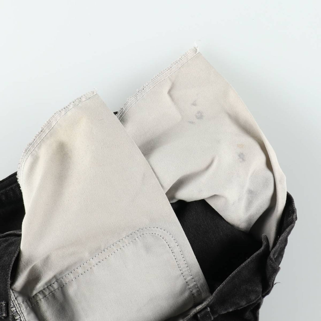 90'S Lee Black Denim Shorts, Men's Size W33 (approx.), Vintage cotton black type Vintage Second Hand