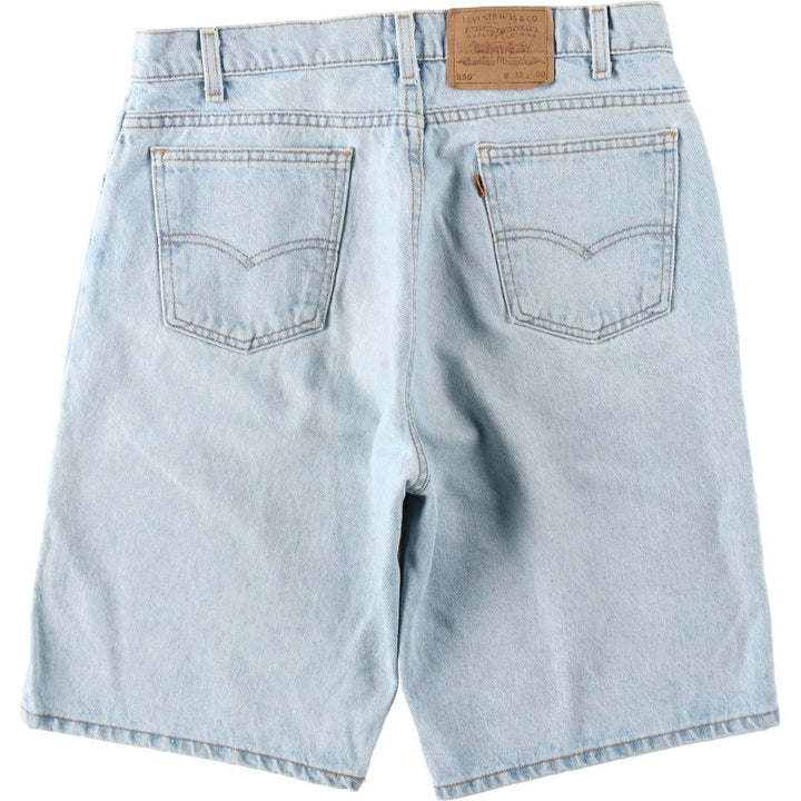 90'S Levi's 550 Denim Shorts, Half Pants, Made in USA, Men's W34 (approx.), Vintage cotton Blue type light blue Vintage Second Hand
