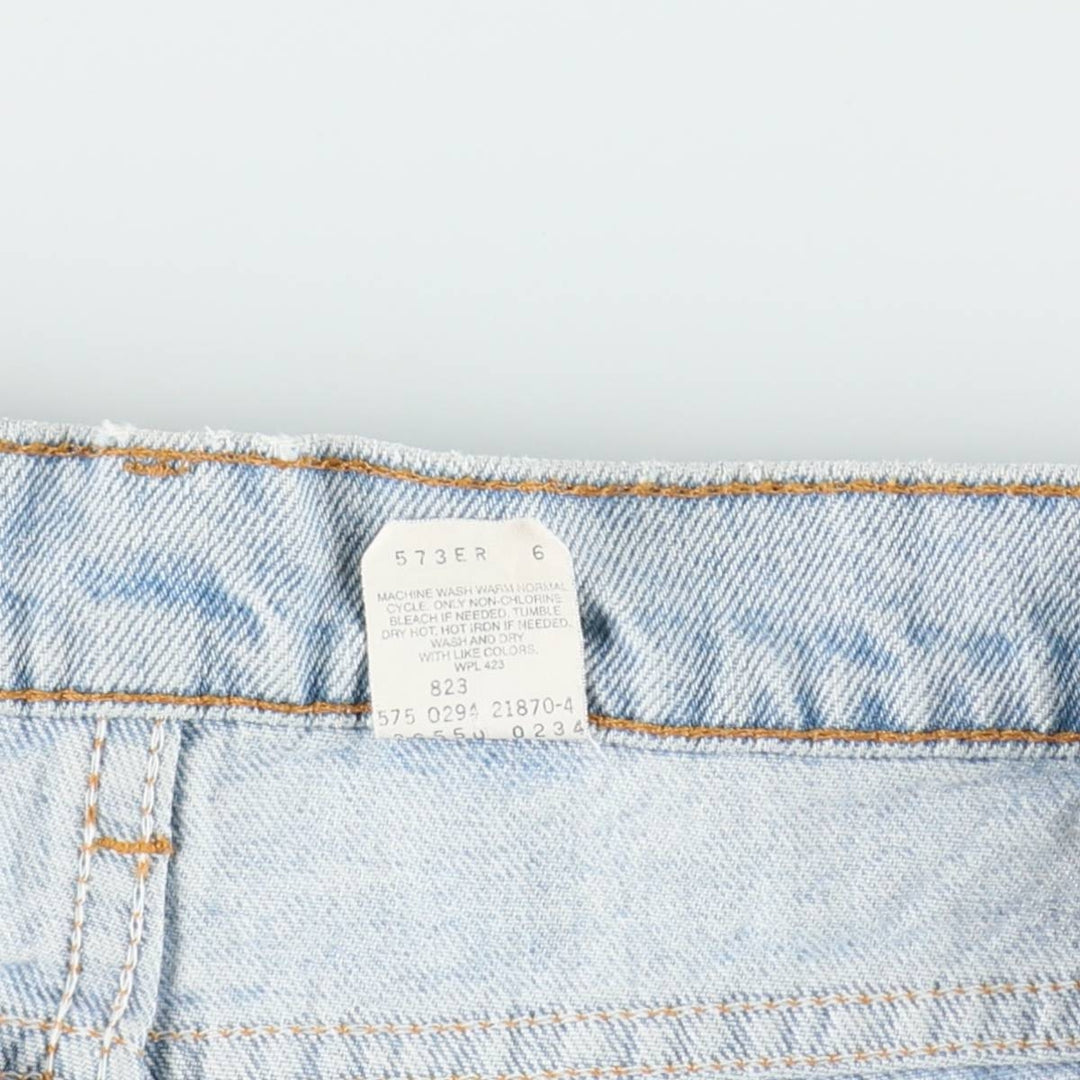 90'S Levi's 550 Denim Shorts, Half Pants, Made in USA, Men's W34 (approx.), Vintage cotton Blue type light blue Vintage Second Hand