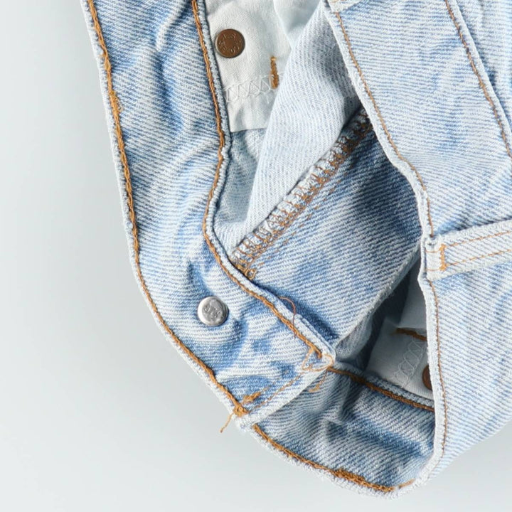 90'S Levi's 550 Denim Shorts, Half Pants, Made in USA, Men's W34 (approx.), Vintage cotton Blue type light blue Vintage Second Hand