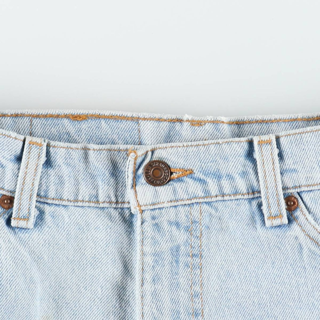 90'S Levi's 550 Denim Shorts, Half Pants, Made in USA, Men's W34 (approx.), Vintage cotton Blue type light blue Vintage Second Hand