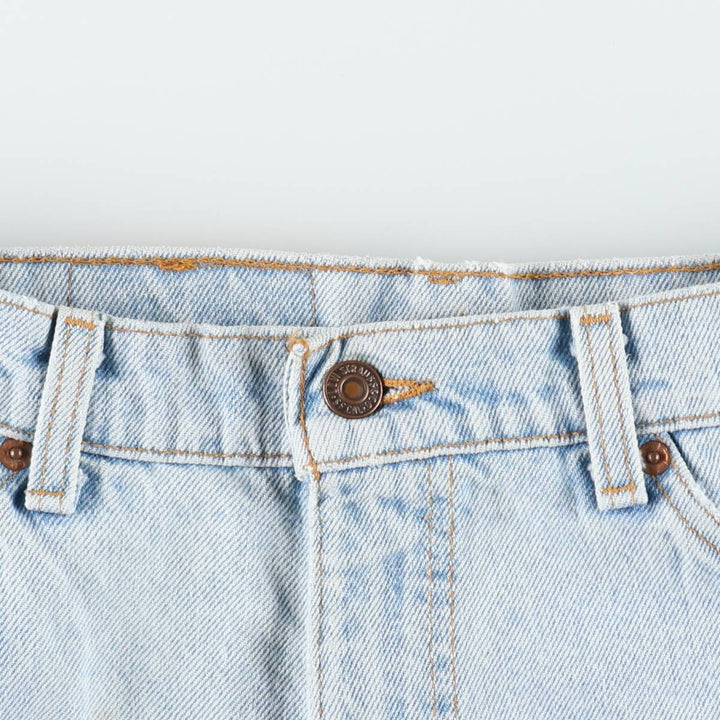 90'S Levi's 550 Denim Shorts, Half Pants, Made in USA, Men's W34 (approx.), Vintage cotton Blue type light blue Vintage Second Hand