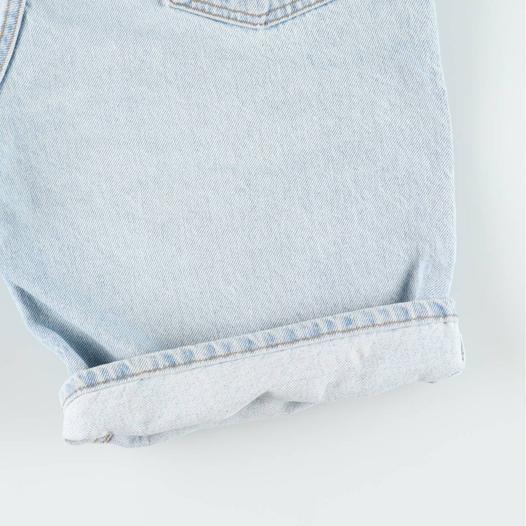 90'S Levi's 550 Denim Shorts, Half Pants, Made in USA, Men's W34 (approx.), Vintage cotton Blue type light blue Vintage Second Hand
