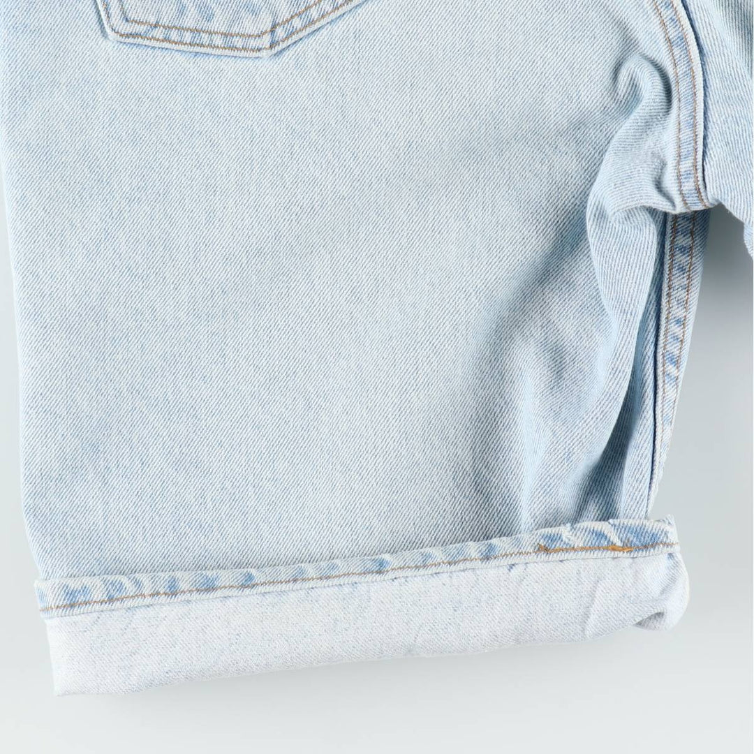 90'S Levi's 550 Denim Shorts, Half Pants, Made in USA, Men's W34 (approx.), Vintage cotton Blue type light blue Vintage Second Hand