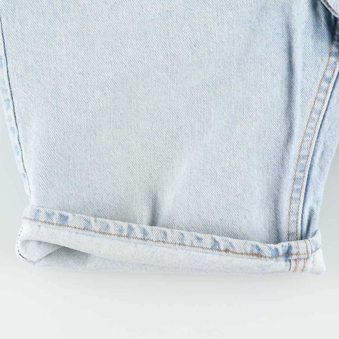 90'S Levi's 550 Denim Shorts, Half Pants, Made in USA, Men's W34 (approx.), Vintage cotton Blue type light blue Vintage Second Hand