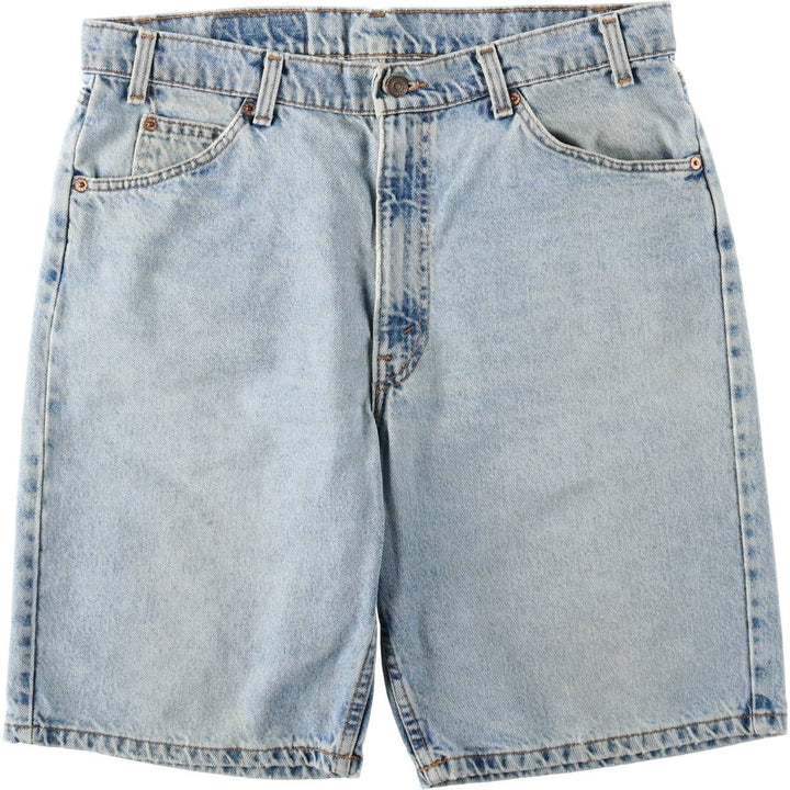 90'S Levi's 550 Orange Tab Denim Shorts, Half Pants, Made in USA, Men's W36 (approx.), Vintage cotton Blue type light blue Vintage Second Hand