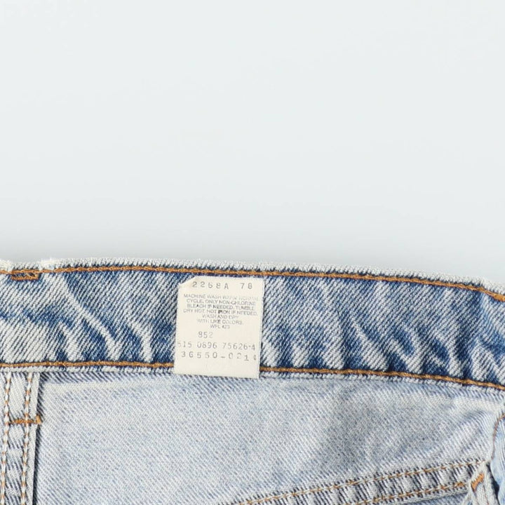 90'S Levi's 550 Orange Tab Denim Shorts, Half Pants, Made in USA, Men's W36 (approx.), Vintage cotton Blue type light blue Vintage Second Hand