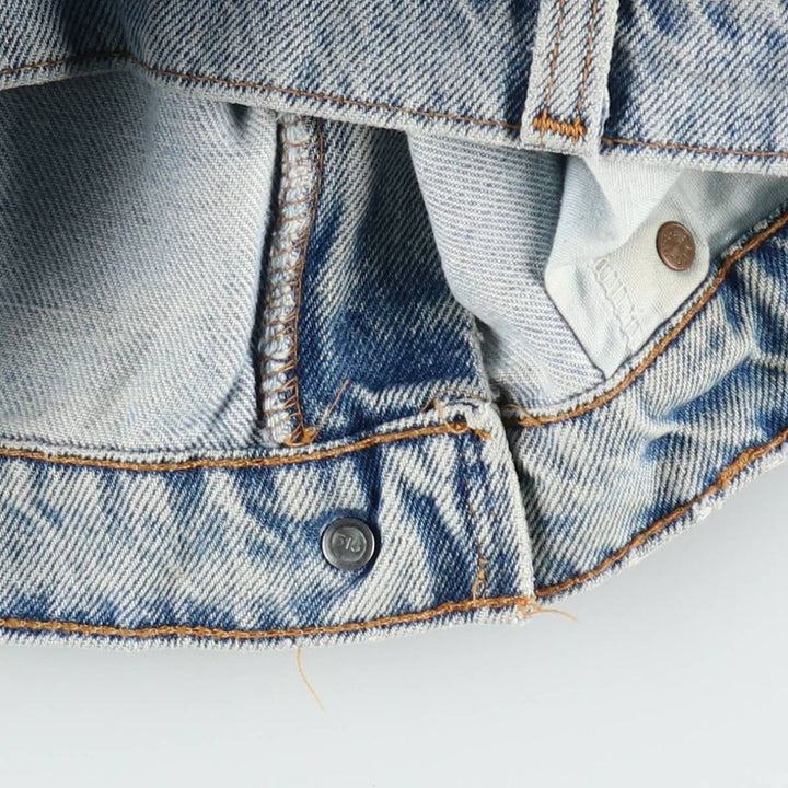 90'S Levi's 550 Orange Tab Denim Shorts, Half Pants, Made in USA, Men's W36 (approx.), Vintage cotton Blue type light blue Vintage Second Hand