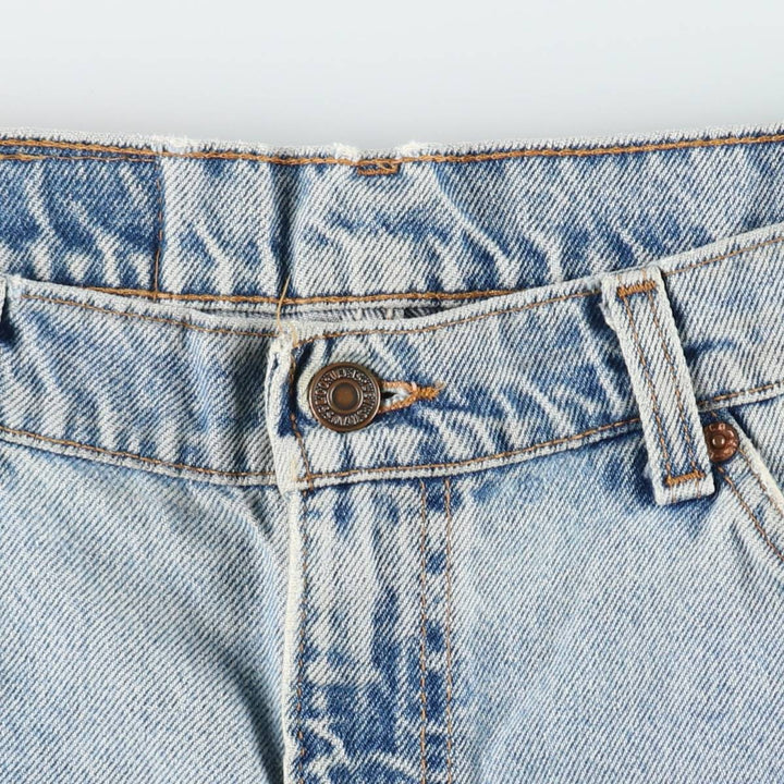 90'S Levi's 550 Orange Tab Denim Shorts, Half Pants, Made in USA, Men's W36 (approx.), Vintage cotton Blue type light blue Vintage Second Hand
