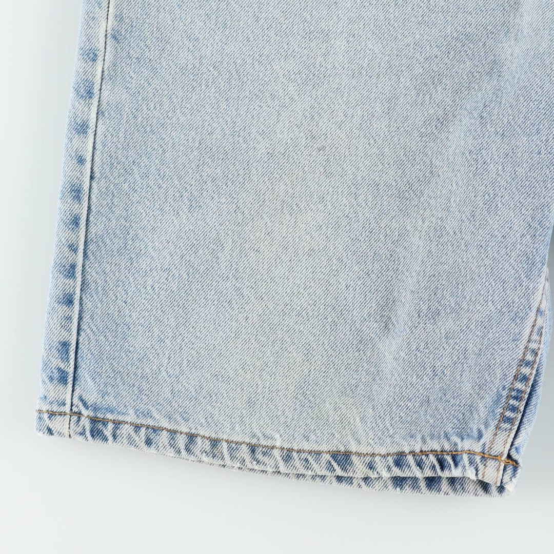 90'S Levi's 550 Orange Tab Denim Shorts, Half Pants, Made in USA, Men's W36 (approx.), Vintage cotton Blue type light blue Vintage Second Hand