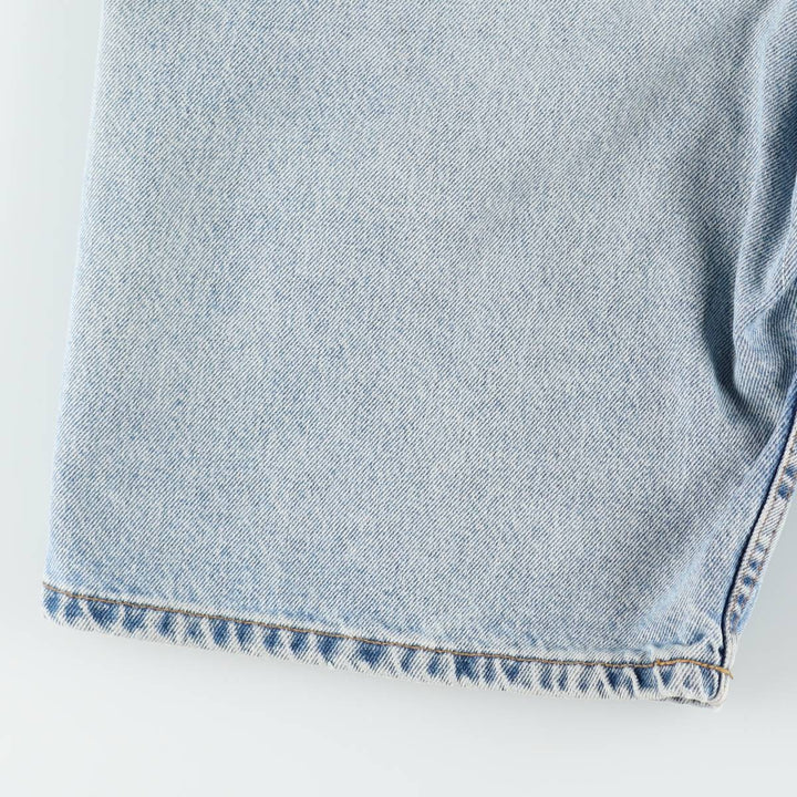 90'S Levi's 550 Orange Tab Denim Shorts, Half Pants, Made in USA, Men's W36 (approx.), Vintage cotton Blue type light blue Vintage Second Hand