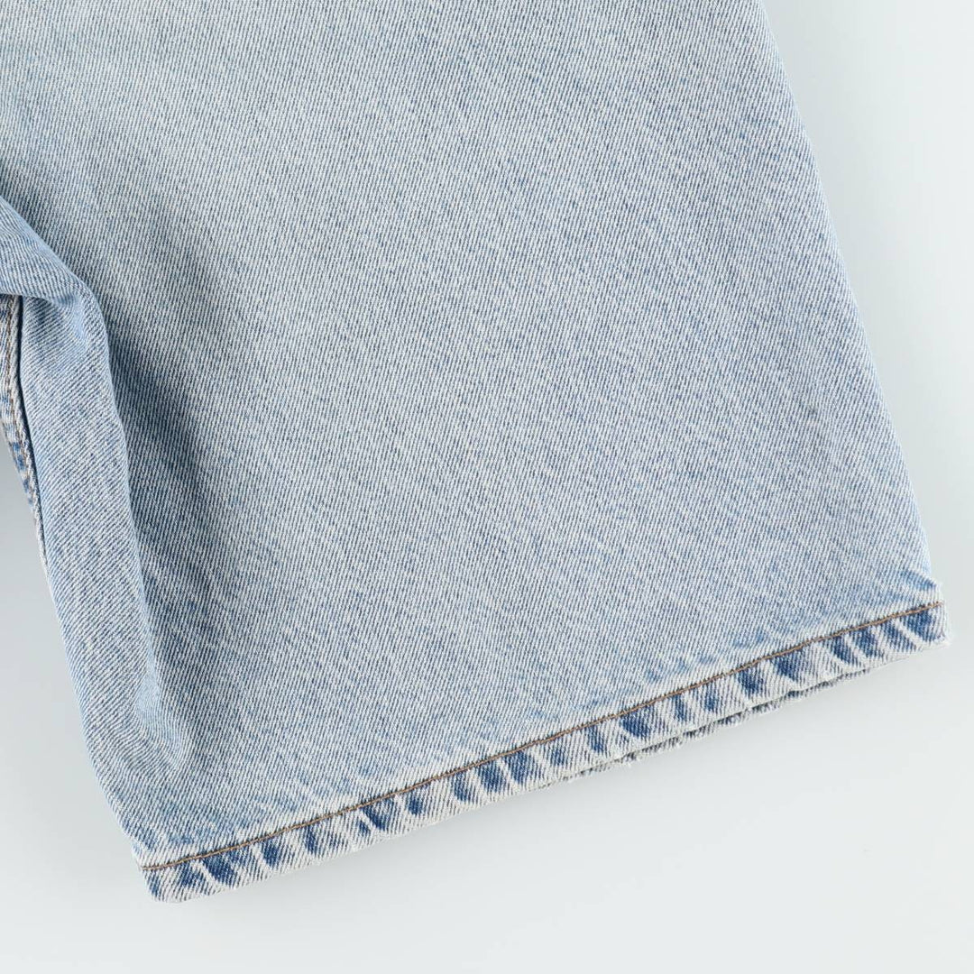 90'S Levi's 550 Orange Tab Denim Shorts, Half Pants, Made in USA, Men's W36 (approx.), Vintage cotton Blue type light blue Vintage Second Hand