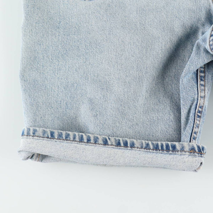 90'S Levi's 550 Orange Tab Denim Shorts, Half Pants, Made in USA, Men's W36 (approx.), Vintage cotton Blue type light blue Vintage Second Hand