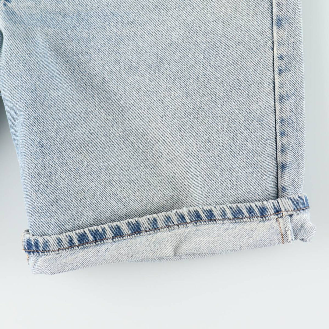 90'S Levi's 550 Orange Tab Denim Shorts, Half Pants, Made in USA, Men's W36 (approx.), Vintage cotton Blue type light blue Vintage Second Hand