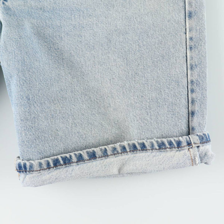 90'S Levi's 550 Orange Tab Denim Shorts, Half Pants, Made in USA, Men's W36 (approx.), Vintage cotton Blue type light blue Vintage Second Hand