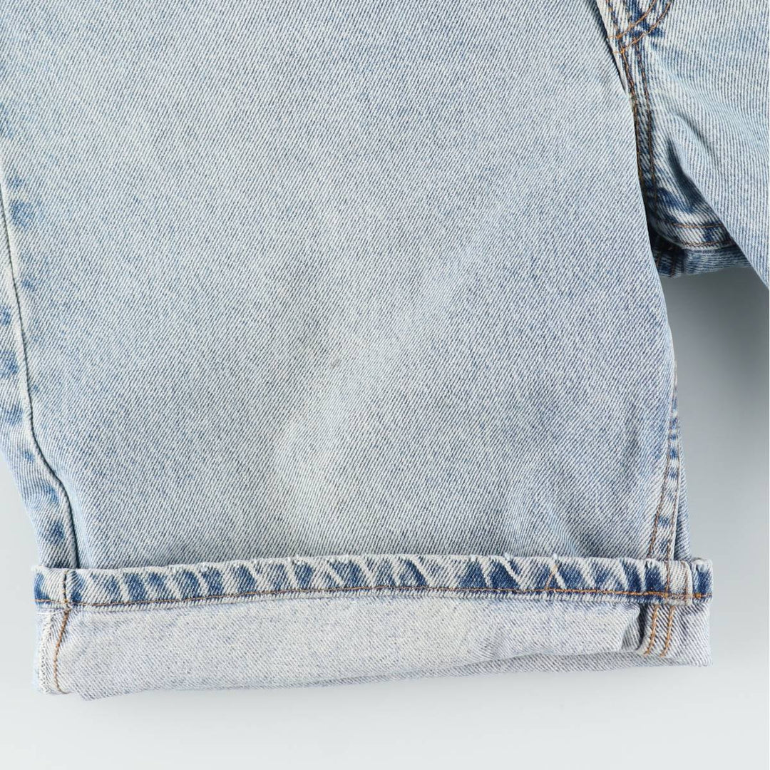 90'S Levi's 550 Orange Tab Denim Shorts, Half Pants, Made in USA, Men's W36 (approx.), Vintage cotton Blue type light blue Vintage Second Hand