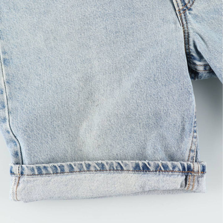 90'S Levi's 550 Orange Tab Denim Shorts, Half Pants, Made in USA, Men's W36 (approx.), Vintage cotton Blue type light blue Vintage Second Hand