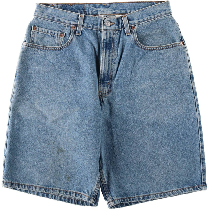 90'S Levi's 560 Loose Fit Denim Shorts, Made in USA, Men's Size W32 (approx.), Vintage cotton blue type Vintage Second Hand