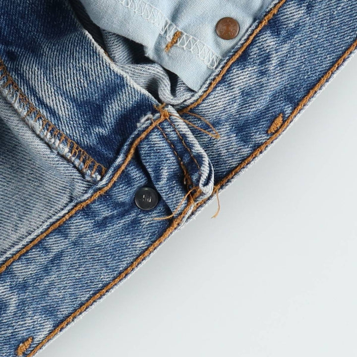 90'S Levi's 560 Loose Fit Denim Shorts, Made in USA, Men's Size W32 (approx.), Vintage cotton blue type Vintage Second Hand