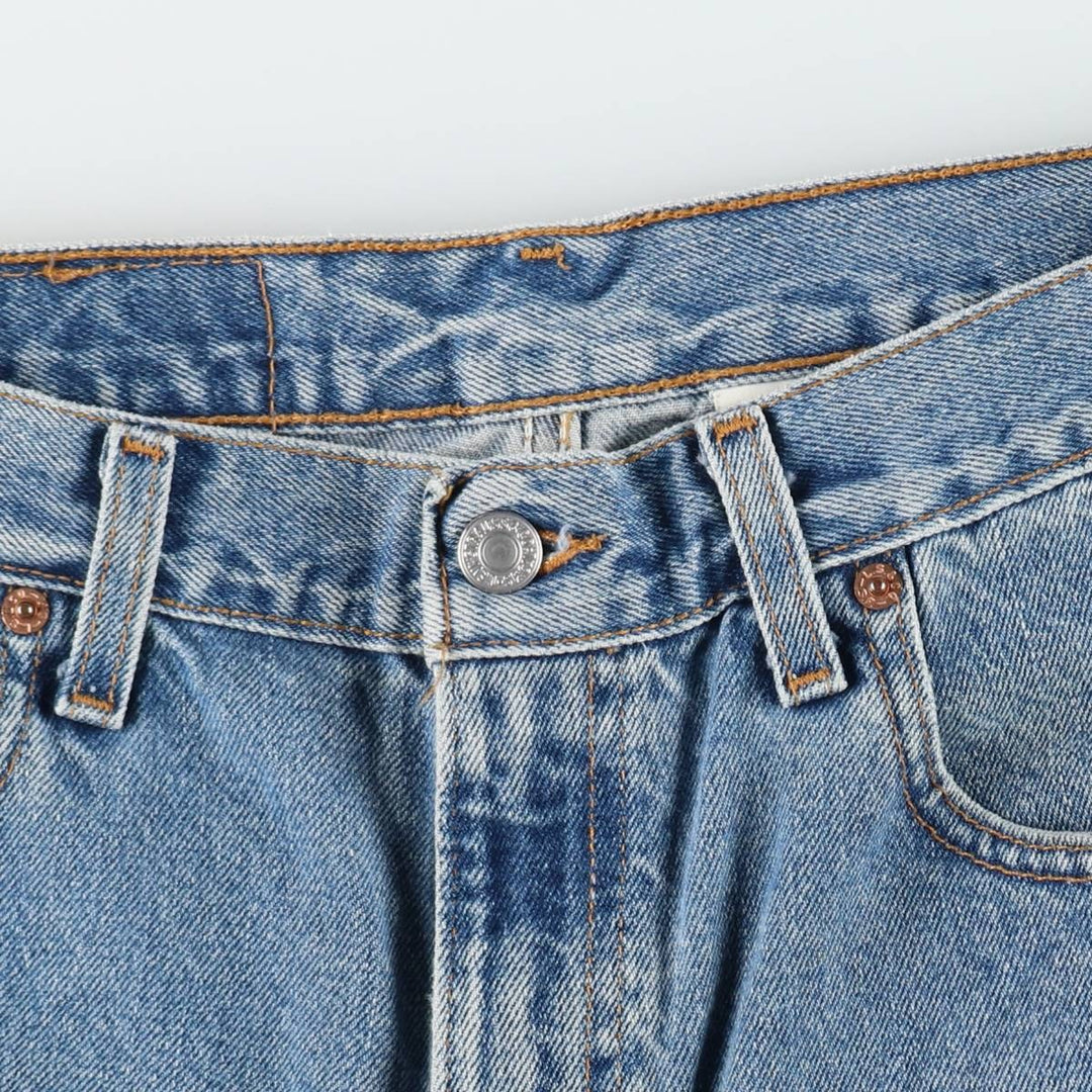 90'S Levi's 560 Loose Fit Denim Shorts, Made in USA, Men's Size W32 (approx.), Vintage cotton blue type Vintage Second Hand