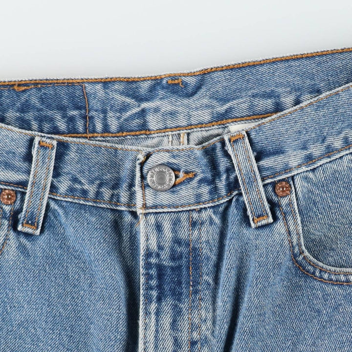 90'S Levi's 560 Loose Fit Denim Shorts, Made in USA, Men's Size W32 (approx.), Vintage cotton blue type Vintage Second Hand