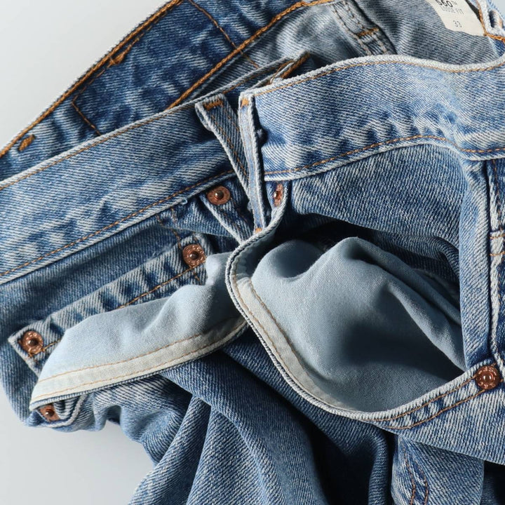 90'S Levi's 560 Loose Fit Denim Shorts, Made in USA, Men's Size W32 (approx.), Vintage cotton blue type Vintage Second Hand