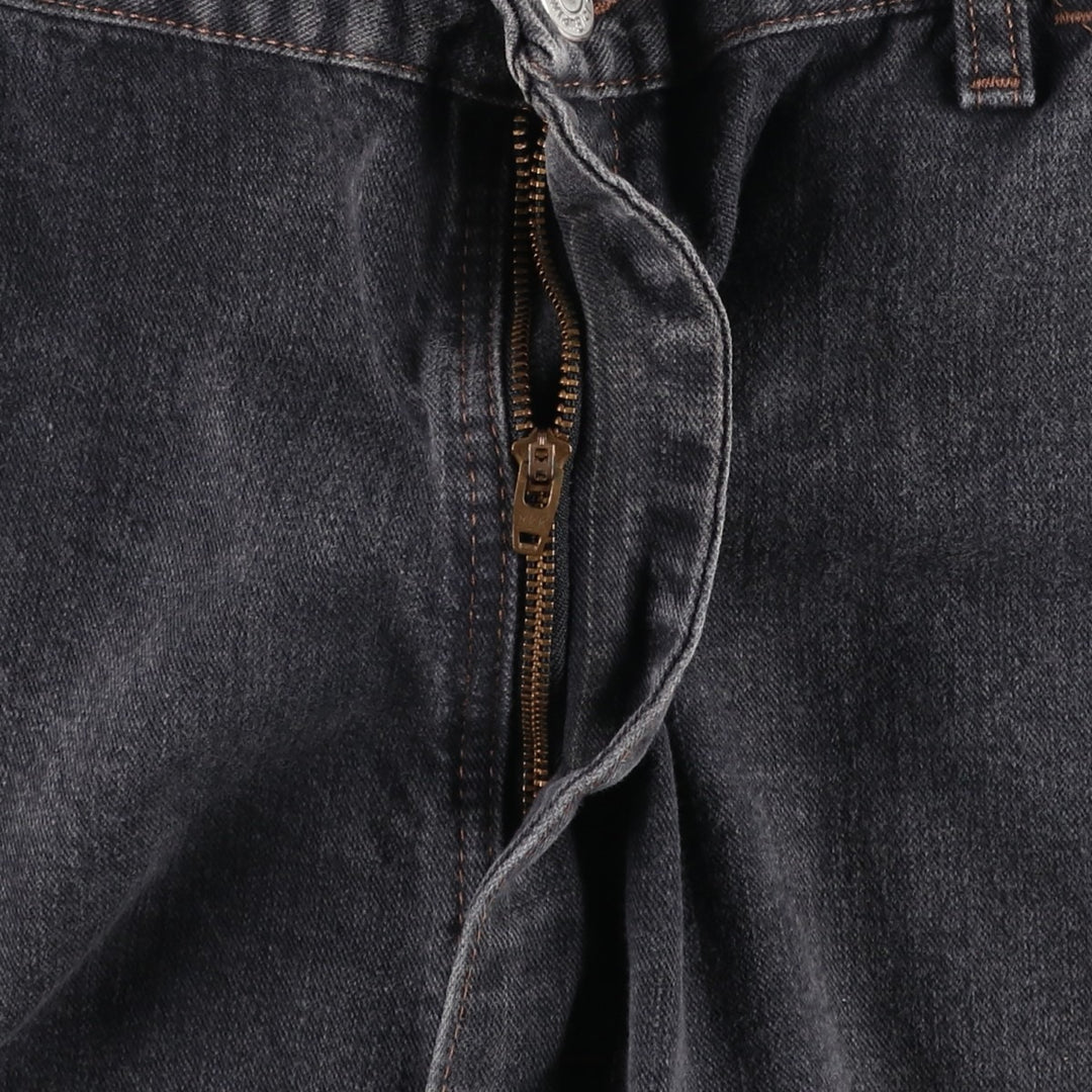 Wrangler HERO Black Denim Painter Shorts (Men's W36 equivalent) cotton black type Vintage Second Hand