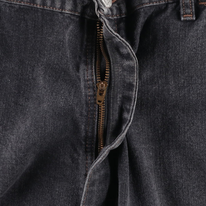 Wrangler HERO Black Denim Painter Shorts (Men's W36 equivalent) cotton black type Vintage Second Hand