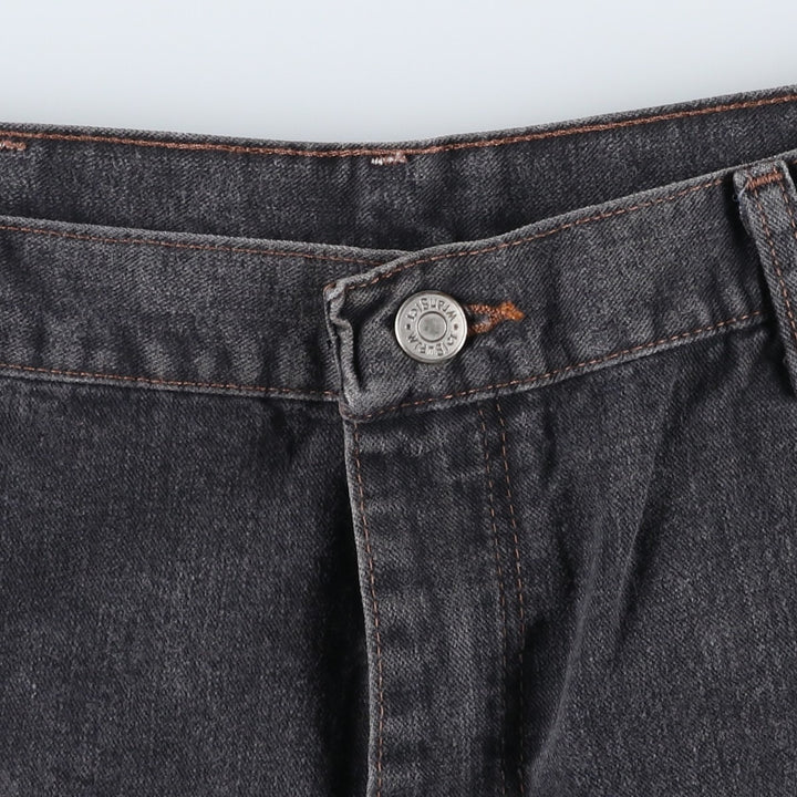 Wrangler HERO Black Denim Painter Shorts (Men's W36 equivalent) cotton black type Vintage Second Hand