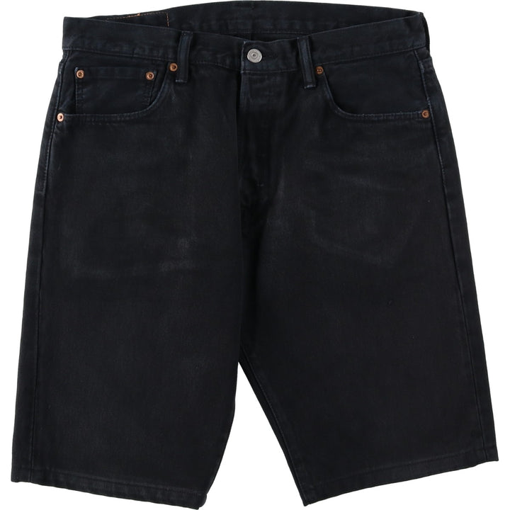 Levi's 501 Black Denim Shorts, Men's Size W34 (approx.) unclear black type Vintage Second Hand