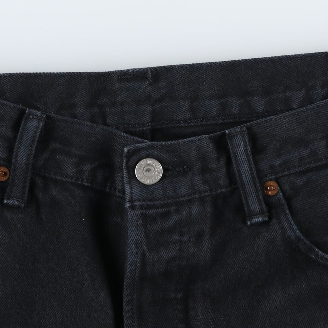 Levi's 501 Black Denim Shorts, Men's Size W34 (approx.) unclear black type Vintage Second Hand