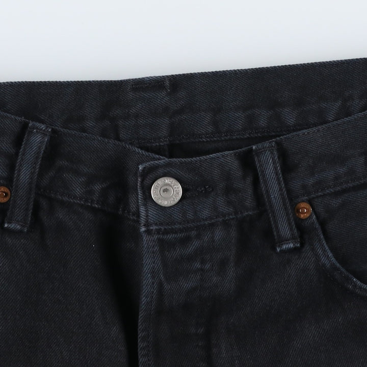 Levi's 501 Black Denim Shorts, Men's Size W34 (approx.) unclear black type Vintage Second Hand