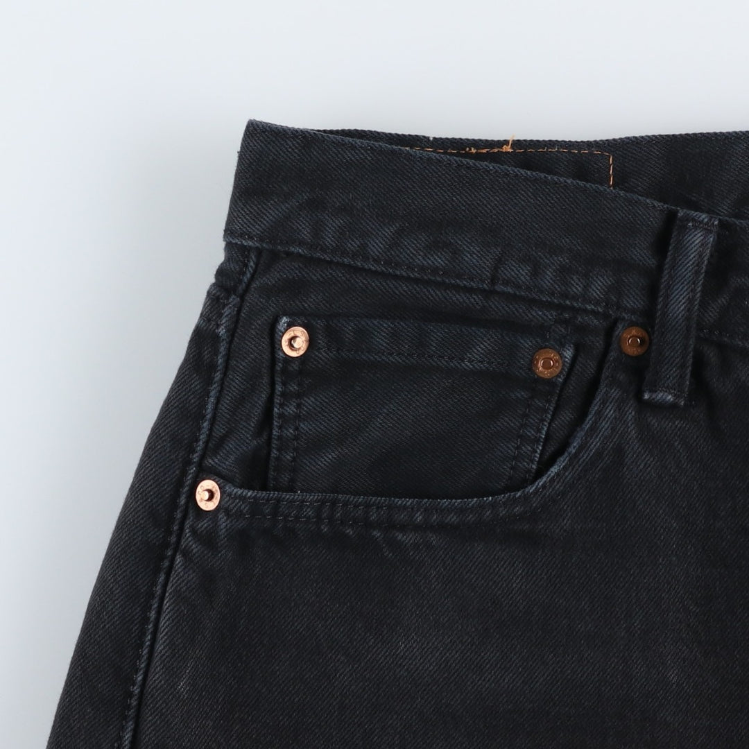 Levi's 501 Black Denim Shorts, Men's Size W34 (approx.) unclear black type Vintage Second Hand