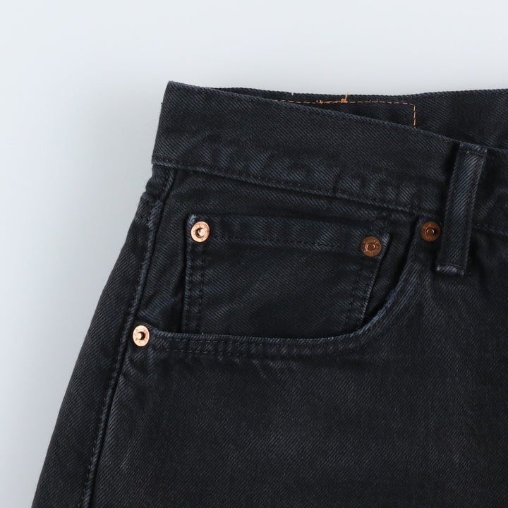Levi's 501 Black Denim Shorts, Men's Size W34 (approx.) unclear black type Vintage Second Hand