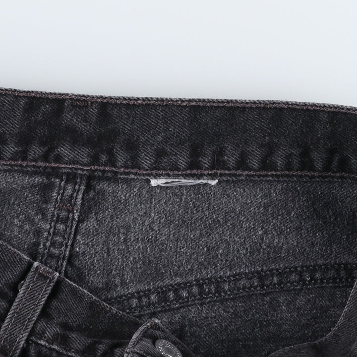 Levi's 505 Black Denim Shorts, Men's Size W33 (approx.) unclear black type Vintage Second Hand