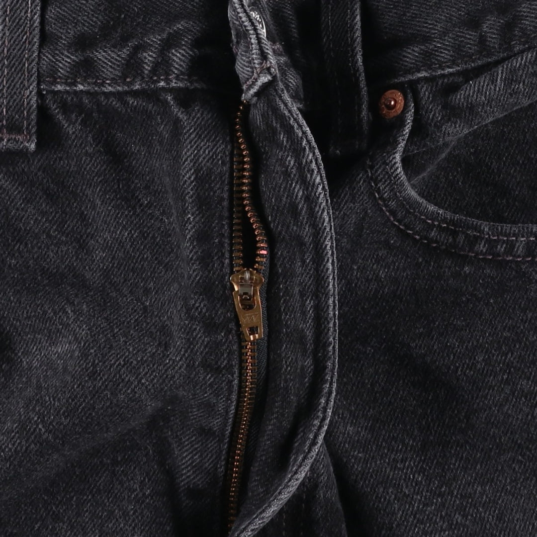 Levi's 505 Black Denim Shorts, Men's Size W33 (approx.) unclear black type Vintage Second Hand