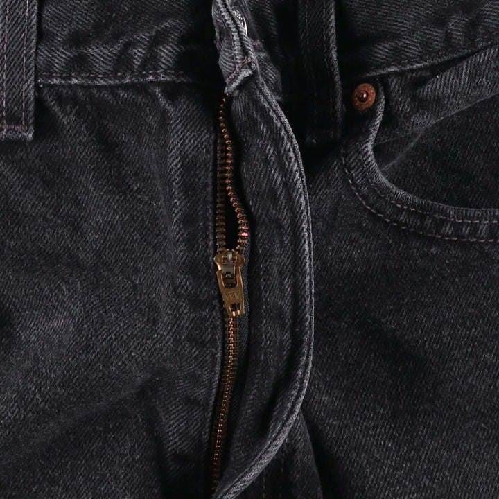Levi's 505 Black Denim Shorts, Men's Size W33 (approx.) unclear black type Vintage Second Hand