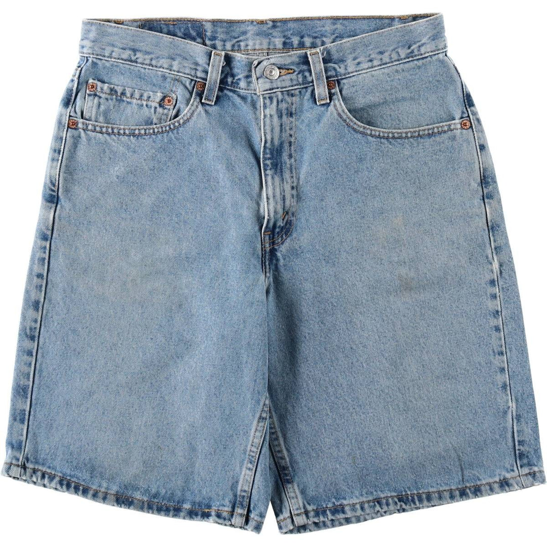 Levi's 550 denim shorts, men's size W32 (approx.). unclear blue type Vintage Second Hand