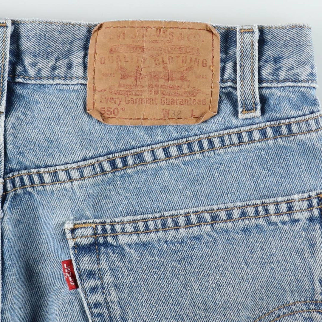 Levi's 550 denim shorts, men's size W32 (approx.). unclear blue type Vintage Second Hand