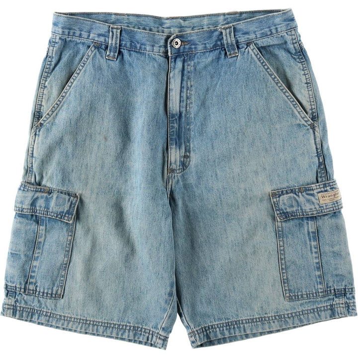 Wrangler cargo shorts, men's size W35 (approx.) unclear blue type Vintage Second Hand