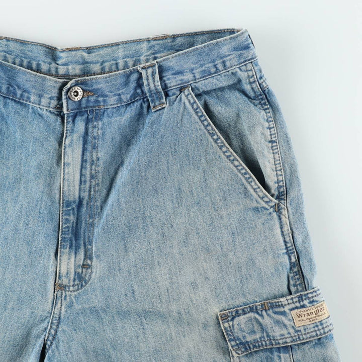 Wrangler cargo shorts, men's size W35 (approx.) unclear blue type Vintage Second Hand