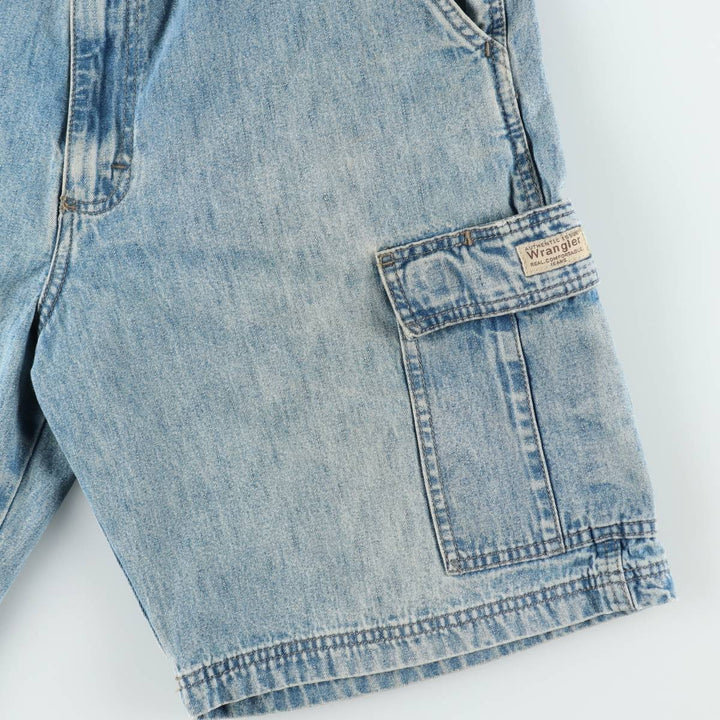 Wrangler cargo shorts, men's size W35 (approx.) unclear blue type Vintage Second Hand