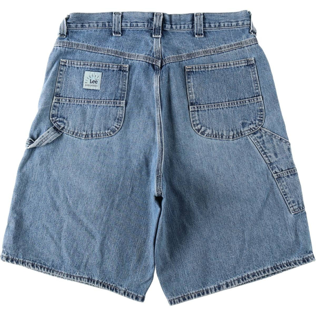 90'S Lee DUNGAREES Denim Painter Shorts, Men's W36 (approx.), Vintage unclear blue type Vintage Second Hand