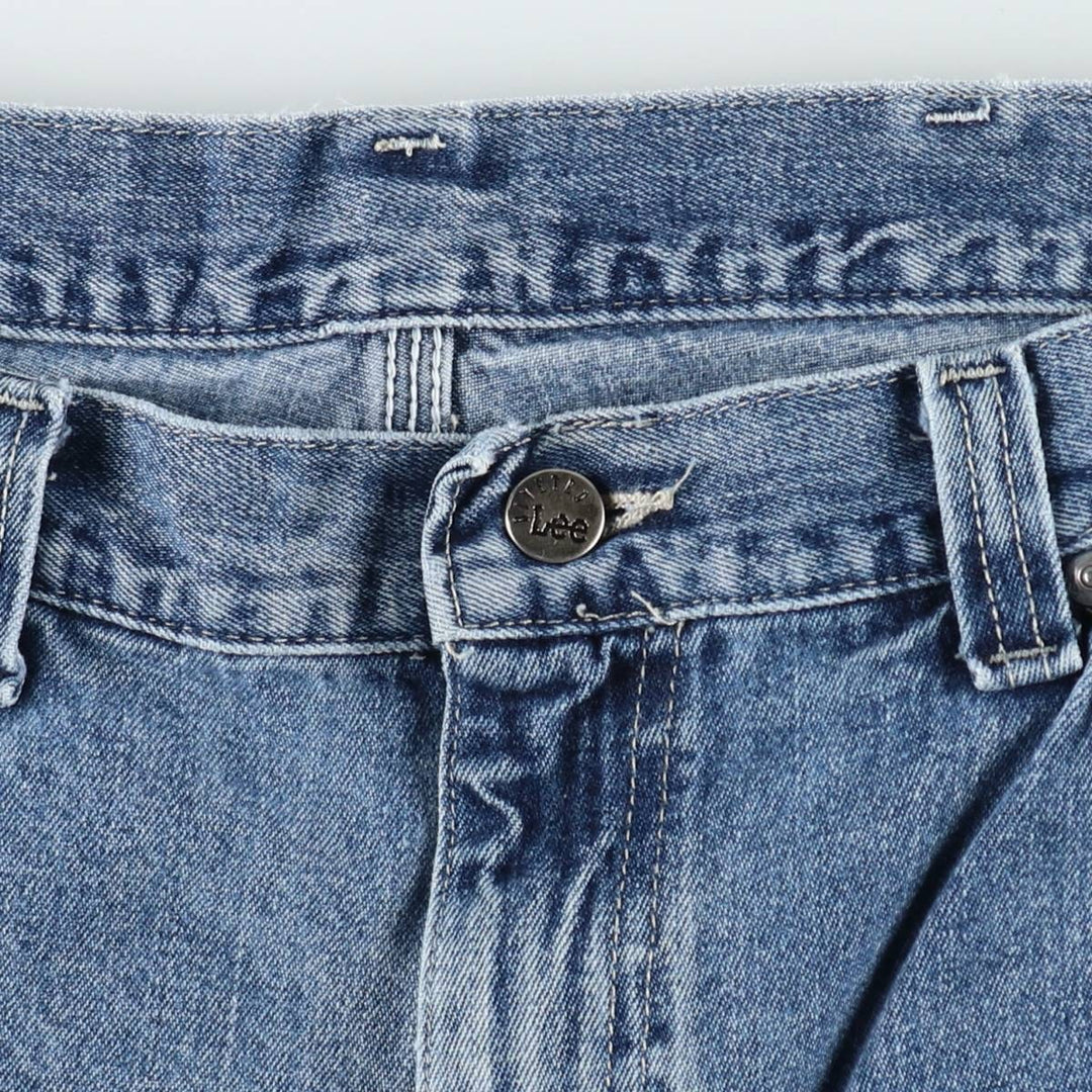 90'S Lee DUNGAREES Denim Painter Shorts, Men's W36 (approx.), Vintage unclear blue type Vintage Second Hand