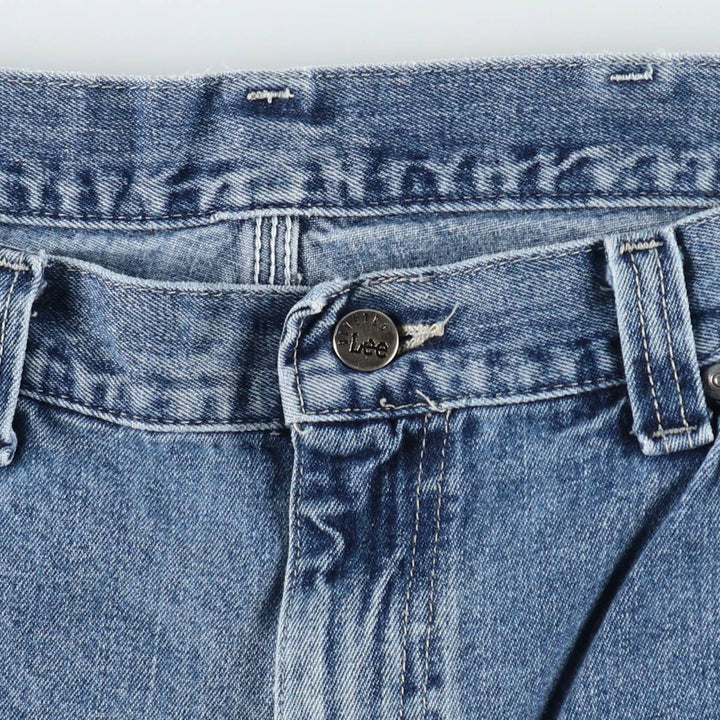 90'S Lee DUNGAREES Denim Painter Shorts, Men's W36 (approx.), Vintage unclear blue type Vintage Second Hand