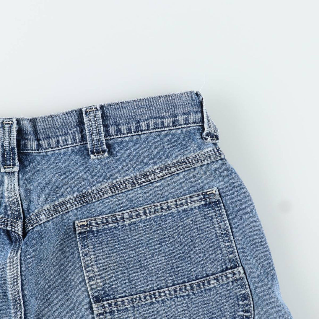 90'S Lee DUNGAREES Denim Painter Shorts, Men's W36 (approx.), Vintage unclear blue type Vintage Second Hand